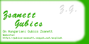 zsanett gubics business card
